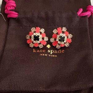 Kate Spade Floral Crystal Earrings